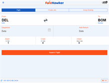 Tablet Screenshot of farehawker.com